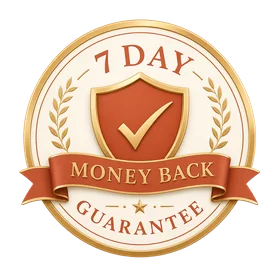 7-day money-back guarantee badge